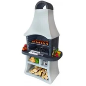 Casa Padrino luxury garden grill white/gray 98 x 58 x H. 177 cm