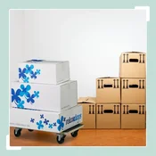 Northix Transportni valj z zavoro 400 kg