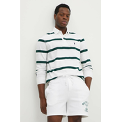 Pamucna majica dugih rukava Polo Ralph Lauren boja: bijela, s uzorkom, 710939635