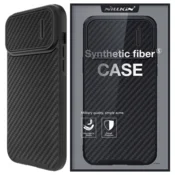 Maska za iPhone 14 Pro Max Nillkin Synthetic Fiber S crna