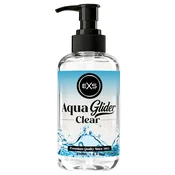 EXS AquaGlider Clear - prozirno lubrikacijsko sredstvo na bazi vode u bocici s pumpicom (250 ml)