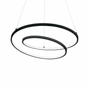 Ideal Lux - LED Lestenec na vrvici OZ LED/55W/230V črna