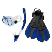 ACRAsport Komplet dihalke 3 v 1, MODRA/PROZORNA, S/M, plavuti 36-41