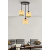 Opviq Luster Multi Balance Hazeran, 32cmx32cm, Bež-crni