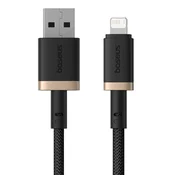 USB u lightning punjacki i podatkovni kabel Baseus Dura Series - 2.4A, 480Mbps - 2 m - zlat/crni
