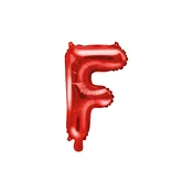 Folijski balon črka F rdeč za zabavo