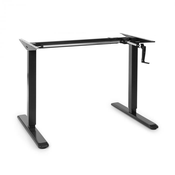 OneConcept Multidesk, višinsko nastavljiva pisalna miza, ročna, 73-123 cm, črna barva (C-1-N02-22R BLACK)