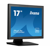 IIYAMA T1732MSC-B1SAG 17inch TN LED PCAP AG 10P Touch 1280x1024 215cd/m2 HDMI DP VGA Touch USB Interface Speakers supported OS