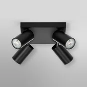 OSRAM stropni reflektor OCTAGON PLATE, črn, 4-žarčni GU10-LED 927 - Dnevna soba/jedilnica - Sodobni - Kovina