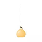 Halo Design 747931 - Luster na sajli TOSCANA 1xG9/28W/230V precnik 18 cm bež/mesing