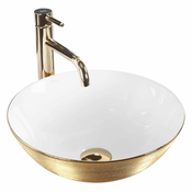 REA STELLA Gold Brush / White umivalnik