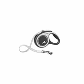 Flexi povodec New Comfort S do 15 kg Trak 5 m črn - Pasji povodci - Roza