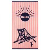 Brisača za na plažo Relax 90 x 170 cm, relax - roza