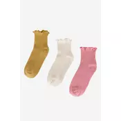 Nogavice Jenny 7KB-003-SS25 (3-PACK) Rumena
