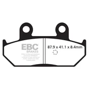 Klocki hamulcowe EBC SFAC412 skuterowe karbonowe (kpl. na 1 tarcze)