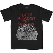 Rage Against The Machine Majica Crowd Masks Unisex Black L