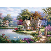 AnaTolian - Puzzle Sung Kim: Country House With Swans - 1 500 kosov