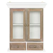 MAISON CHIC Stenska omarica - Zidna omarica bela 49x22x59 cm inženirski les iu701, (22063069)