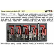 YATO Komplet za popravilo navojev M5 - M12 YT-1763