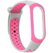 Beline strap Mi Band 3/4 design pink-grey
