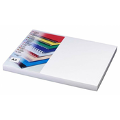 Vezalni ovitek Eurosupplies karton Delta A3 250g/m2 100 kosov, imitacija usnja, bel
