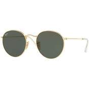 Ray-Ban Round Flat Lenses RB3447N 001 L (53) Zlata/Zelena