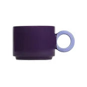Temno vijolična skodelica iz kamenine 280 ml Lou – ONA