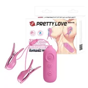 Komplet za elektrostimulacijo s sponko za bradavice Pretty Love, 7 načinov vibriranja