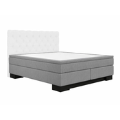 Boxspring krevet Seattle G102 Bračni, Boxspring, Siva, 160x200, Tkanina, Basi a doghePodnice za krevet, 160x200cm