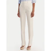Marella Hlače iz tkanine Pagina 2613131081 Kremna Slim Fit