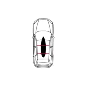 Mystic Prtljažnik ROOFRACK SYSTEM Single - 900 Black
