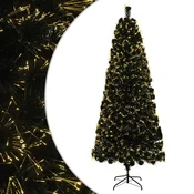 Vidaxl Novoletna jelka z optičnimi vlakni 240 cm 36 LED Toplo bela PVC