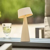 Sigor LED namizna svetilka Solino, bež, solarna/USB, 26 cm, IP44 - Dnevna soba/jedilnica - Sodobni - Aluminij