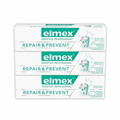 Elmex Zobna pasta za lajšanje bolečin Sensitiv e Professional Repair & Prevent Trio 3x75 ml