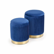 Halmar Stolice MONTY set, navy (1p=1kpl)