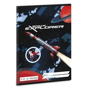 Space Explorer: črtasti zvezek - A5