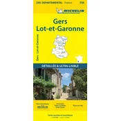 Gers Lot-et-Garonne - Michelin Local Map 336