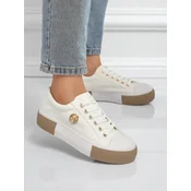 Resti Womens white Aurelio Canvas sneakers