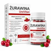 Domowa Apteczka UroVitan Brusnica - izvleček brusnice, smilja, koprive, zlate rozge in vitamin C za zdravje ledvic in imunost
