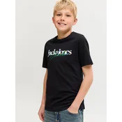 Jack & Jones Junior Majica JJTOM modra/sepija/zelena/črna