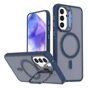 Overboard Ovitek za Samsung Galaxy A37 5G Skin-touch s stojalom, MagSafe, moder
