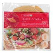 TORTILJE IZ PŠENIČNE IN KORUZNE MOKE SPAR, 8/1, 320G