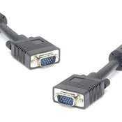 Video kabel SVGA (D-sub) moški–moški - 3 m, oklopljen, črn - razprodaja