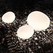 Foscarini Gregg outdoor grande zunanja dekorativna svetilka - Dizajn - bel satiniran - Plastika