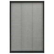 Vidaxl Plise komarnik za okna aluminij antraciten 80x160 cm