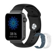 Silikonski pas za uro Huawei Talkband B5 Silver Dot