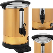 Royal Catering Kavni aparat za kavo in čaj z pipo in odkapno pladnjo 14 l 1500 W zlata