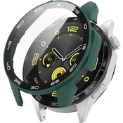 GS Ovitek 2 v 1 + kaljeno steklo za Huawei Watch GT 4 46 mm, zelen
