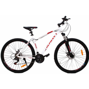 Olpran Player 28 brdski bicikl, bijelo-crveni