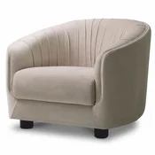 Casa Padrino Luxury Living Room & Hotel Armchair Cream/Black 88 cm - Luxury Furniture